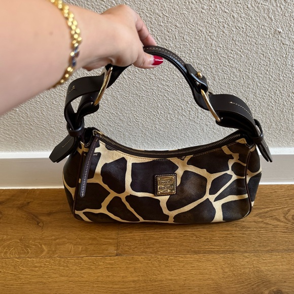 Dooney & Bourke Giraffe Print Shoulder Bag - Picture 1 of 10